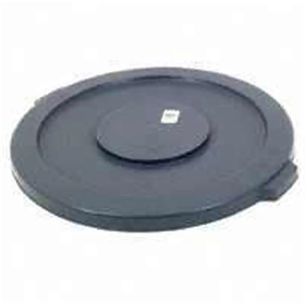 Rubbermaid 264560BLK 212 MAIN 44-Gal Gray Plastic Refuse Lid - Round, Smooth Snap-On Seal, Nesting Handle, Smooth Edges, 25.86 x 24.62 x 7.04 in, 3.01 lbs Container