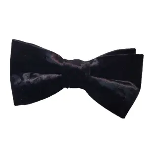 Black Velvet Bow Tie for Teen Boys, Handcrafted in the USA