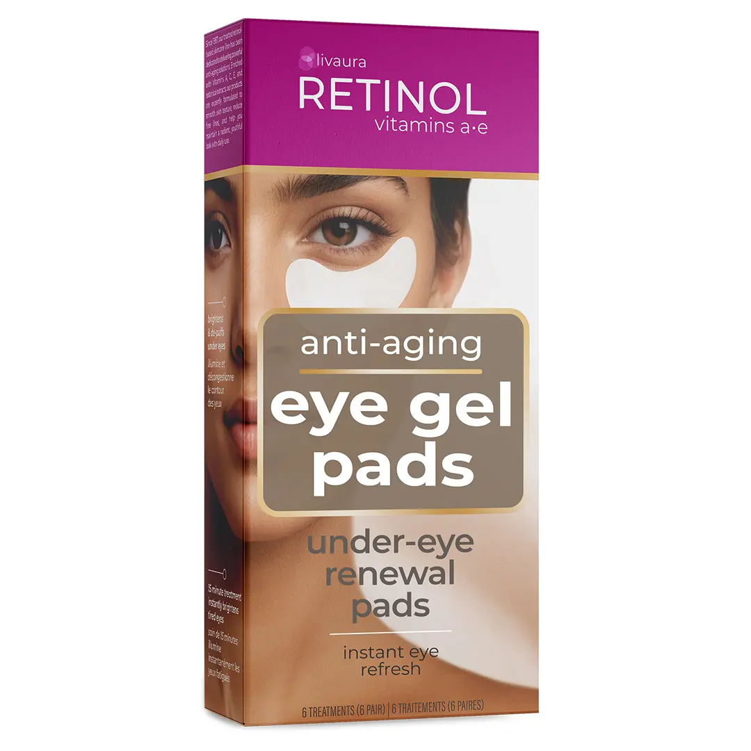LIVAURA Retinol Anti-Aging Eye Gel Pads – The Original Retinol Instant De-Puff Treatment – Soothing Vitamin A Eye Gel Pads Reduce Puffiness & Refresh For A Quick, Visible Improvement in Appearance of Eyes