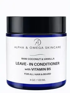 Leave-In Hair Conditioner with Organic Ingredients – Creamy Coconut Milk, Coconut Oil & Vanilla for Silky, Smooth Hair – Instant Results, No Synthetic Fragrance, Helps Detangle & Reduce Frizz – Haircare for All Hair Types