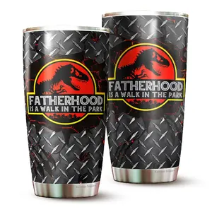 Fatherhood Is A Walk In The Park Tumbler Tumblers For Dad From Daughter, Son, Birthday Gifts For Dad Tumbler Gifts Idea For Dad, Daddy, Father 1 45783 929