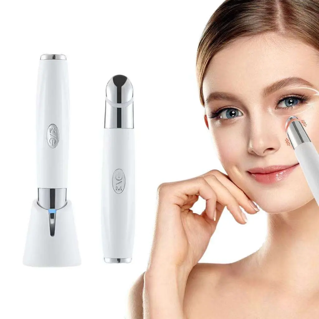 Professional Eye Beauty Instrument, Facial Massager, Micro Vibration for Relax Eye Dark Circles Eye Bags Puffiness Eye Massage, Rechargeable Heated Eye Care Instrument for Women