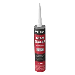 Automotive Polyurethane Seam Sealer Adhesive with Seal Coating - Maxi-Seal, Grey, 10.5oz Tube