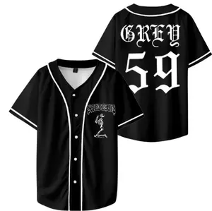Grey 59 SuicideBoyz 2024 Tour Baseball Jersey, Unisex Fan Shirt, Limited Edition, Hip Hop Concert Tee, Casual Streetwear Jersey for Men & Women