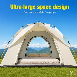 Automatic Pop-Up Tent Suitable for Camping, Windproof High Quality Outdoor Tent with Canopy Door, Portable Foldable Instant Setup for 2-Person, Lightweight Suitable for Parks, Beach,, Spring/Fall, Christmas Gifts tiktokshopspringglowup
