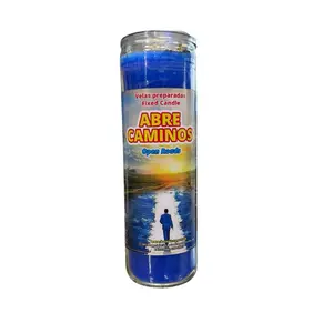 Open Roads 7 Day Candle - Velas Preparadas Fixed Candle for Abre Caminos Rituals