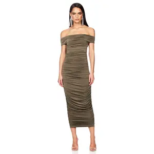 Nookie Element Midi Dress - Khaki