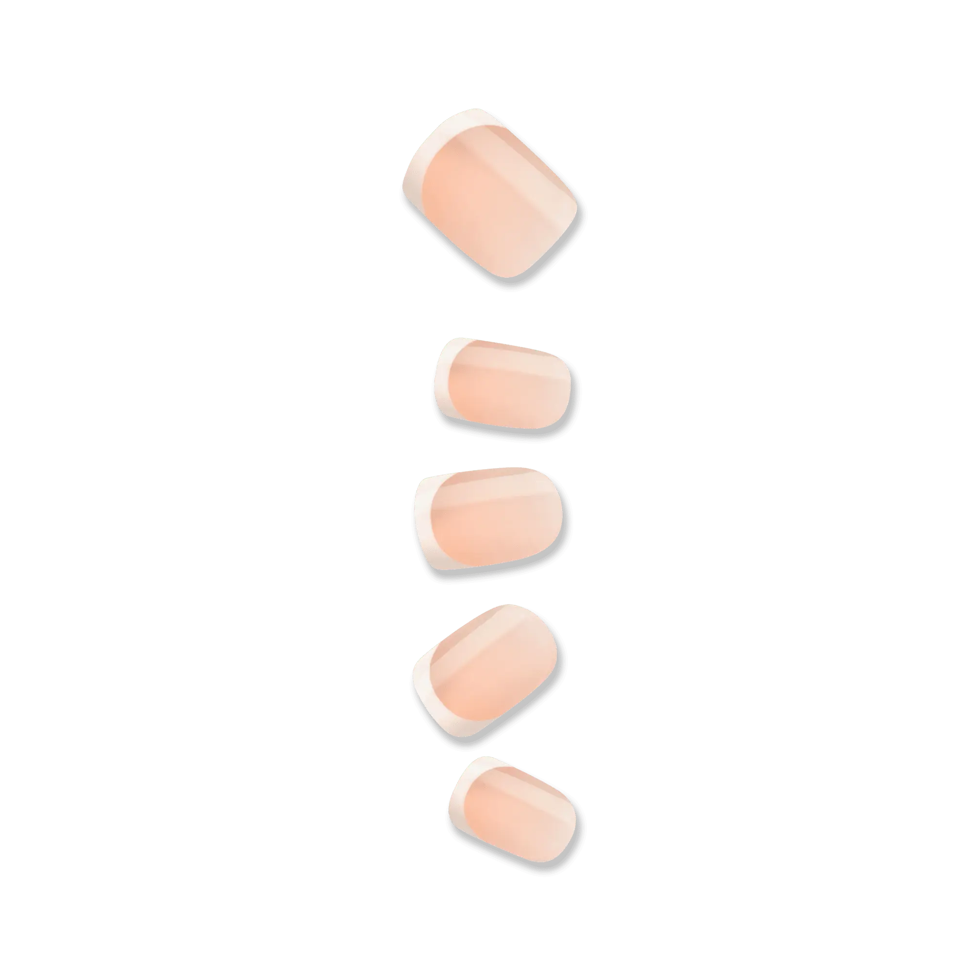 Impress French No Glue Fake Press On Nails - Model | French Tips, White & Neutral, Short, Squoval, Manicure