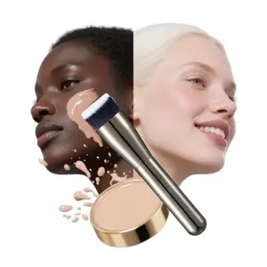 1pcs/set,Cosmetics,Blending Brush forFoundation,Face,Eye Make UpBrushes,Cosmetics Gifts for Gir,Makeup Brushes,lifting brush,Seamless Finish Concealer Brush–Brand Capacity Large tool beauty Gold Gray kabuki brushes cute room stuff  Sculpting Makeup Brush