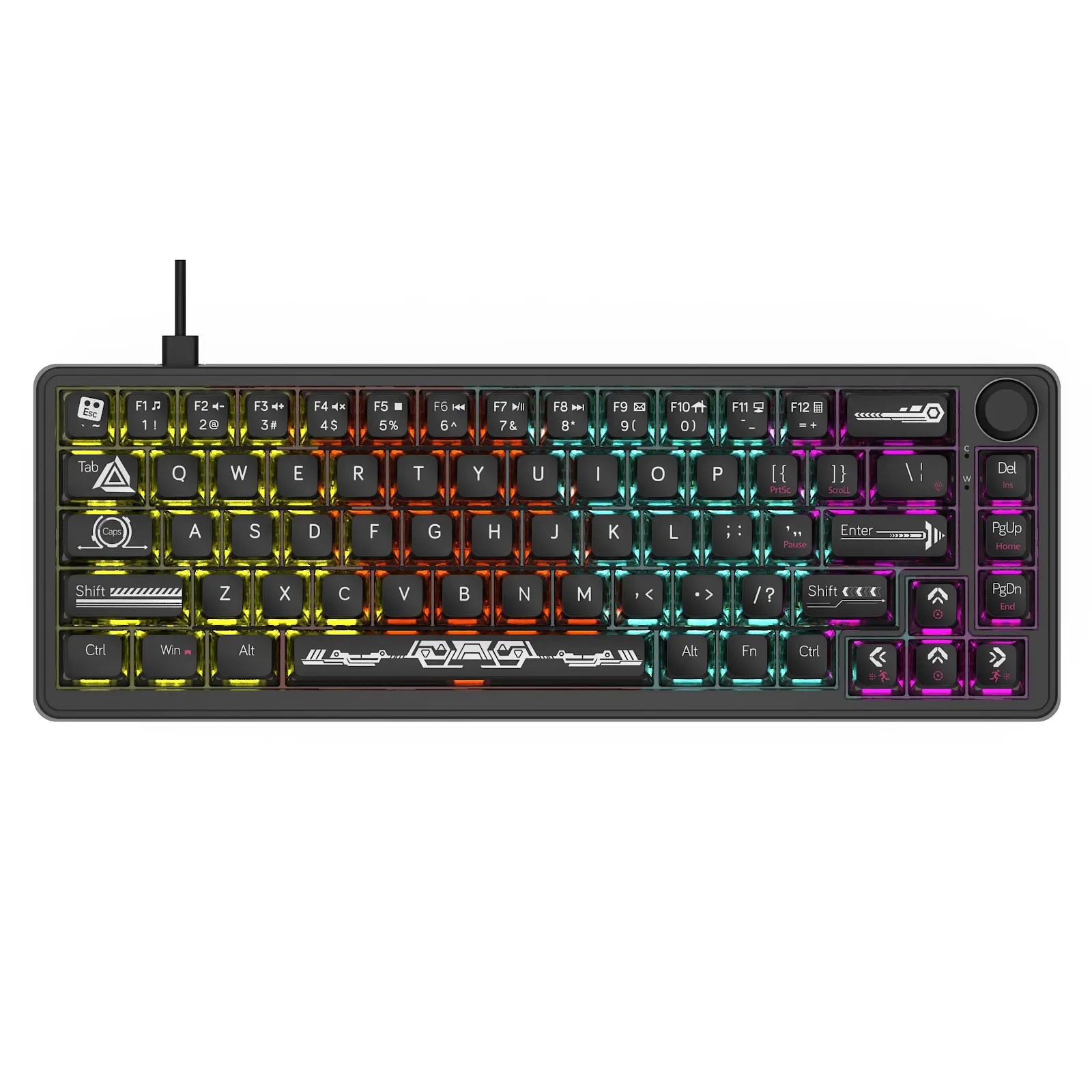 AJAZZ AK690 wired gaming mechanical keyboard 65% layout