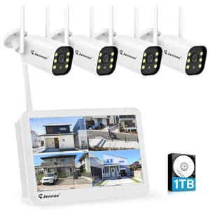 5MP Wireless Home Security Camera IP System WiFi Outdoor 1TB 10CH NVR Monitor
