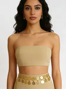 Exotic Gold Coin Bell Waist Chain, Adjustable Vintage Ethnic Style, Perfect for Stage Performances, Belly Dance, Festive, Photo Shoots