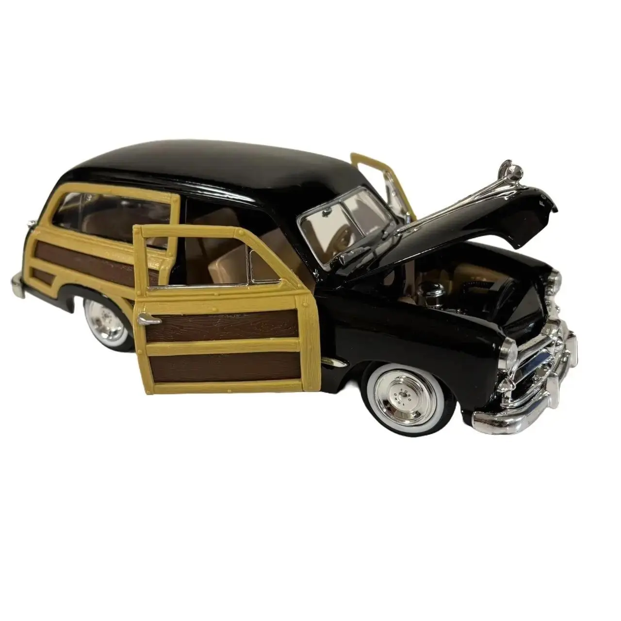 1949 Ford Woody Wagon 1:24 Scale Model Car Collection - Free Wheel Design, Intricate Details, Official Licensed Product diecast