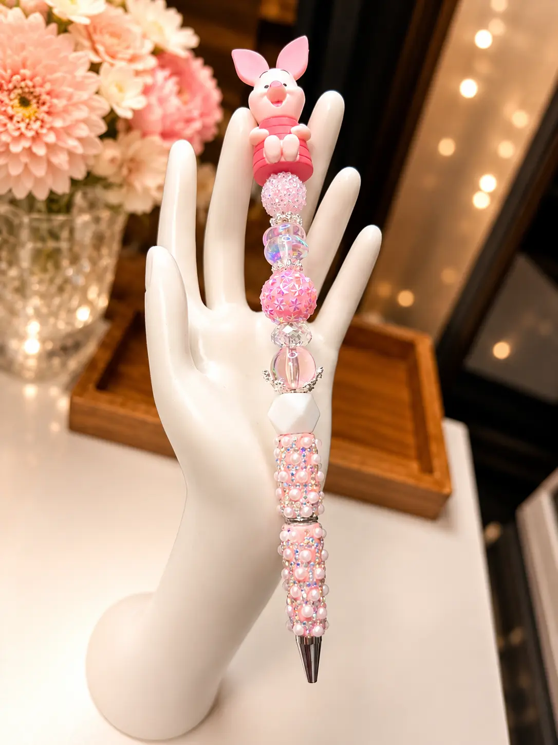 Beaded Character Pens, Office Stationery Writing Tool for Computers & Office Equipment Use