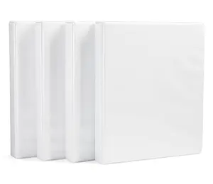 "Hot Deals" 3-Ring Binder, 1-Inch - White, 4-Pack