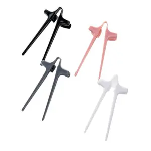 Reusable Finger Chopsticks, 2 Counts Multipurpose Snack Chopsticks, Snack Clip, Portable Chopsticks for Home Kitchen Dining Room Tableware