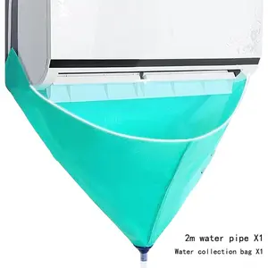 No Power Needed Air Conditioner Maintenance Kit, Wall Hanging Ac Cleaning Cover, Dustproof Waterproof, Home Use Tool Bag