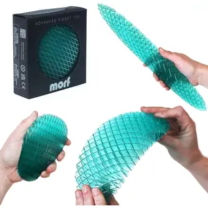 Fidget Worm Toy - Flexible 3D Sensory Slug Figgy Toy for Kids, Teens, and Adults – Stretchy, Quiet, Stress and Anxiety Relief, Focus - For Play, School, Work Gifts, Great For Classroom and Office