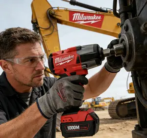 Milwaukee 1/2 Inch Brushless Cordless Impact Wrench, 1000N·m High Torque & 2400RPM, Variable Speed Electric Wrench, Heavy Duty Power Tool for Auto Repair and Industrial Works