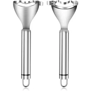 Magic Corn Peelers 2PCS, Stainless Steel Corn Stripper Tool with Ergonomic Handle, Easy Corn Cob Peeler & Thresher for Kitchen Cooking Gadgets