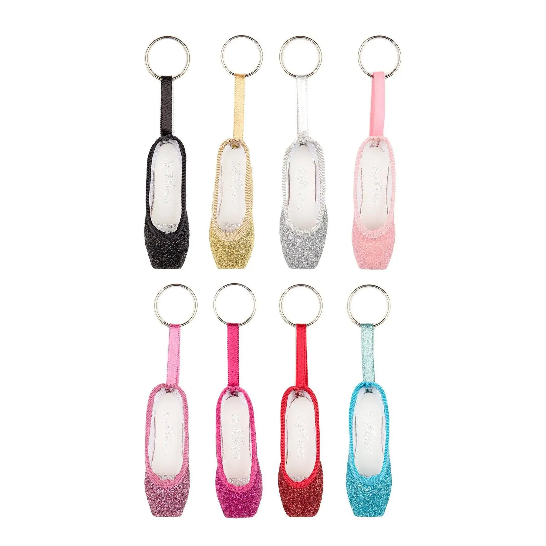 SoDanca KC40G Glitter Pointe Shoe Key Chain