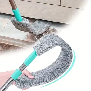 1 set, super fine fiber dust brush, with extendable handle, washable and extendable dusting mop, extendable gap cleaner, dry and two-in-one cleaning brush, multi-functional dusting brush, suitable for sofa bed and furniture bottom, cleaning supplies