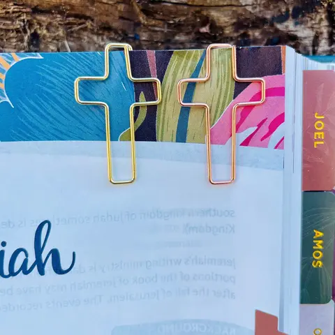 Cross Bookmark - Cross Paperclips - Bible Bookmark - Cross Page Marker - Bookmarks - Bible Accessories - Paperclips - Christian Gift valentine day