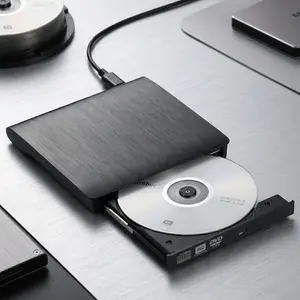 USB 3.0 Ultra-Thin External CD/DvD Burner Drive for Laptop & PC, Portable DVd-ROM Rewriter with High-Speed Data Transfer, Plug & Play, No Driver Needed, Compatible with Windows & Mac.