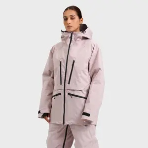 GSou Snow Women's Waterproof Insulated Breathable Snow Jacket Loose Fit for Skiing & Snowboarding & Winter Sports (GS-2596)