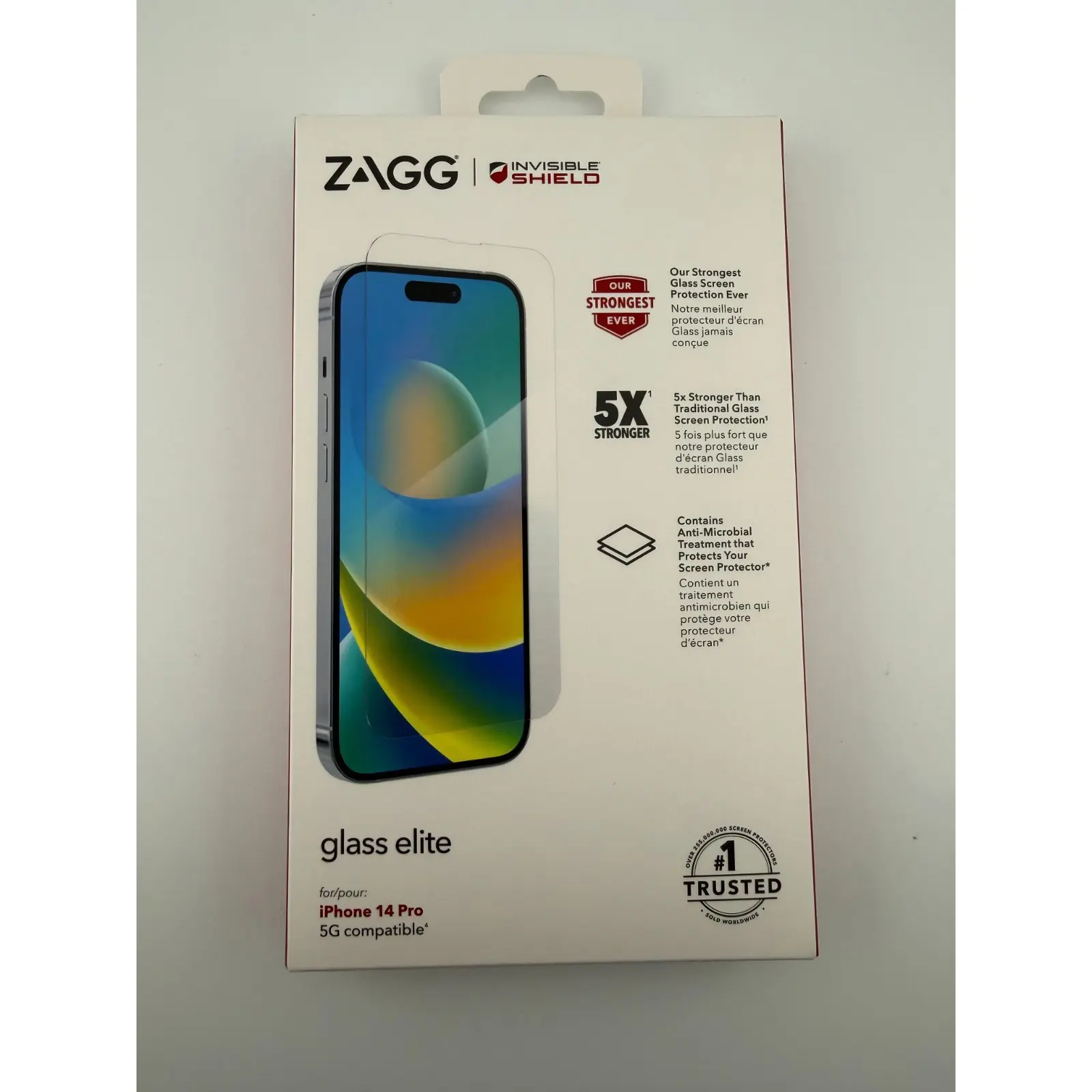 ZAGG InvisibleShield Glass Elite 5X Stronger Screen Protector iPhone 14 Pro Max
