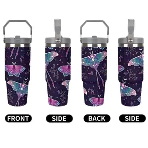 Portable 30oz Stainless Steel Vacuum Insulated Travel Mug with Lid, Perfect Gift for Valentine's Day Christmas Halloween