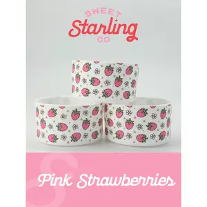 Pink Strawberries Tumbler Boots