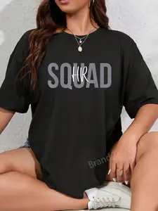 100% Cotton Human Resources Shirts Women HR Team HR Squad Appreciation T-Shirt