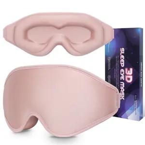 3D Sleep Eye Mask – Total Blackout, No Pressure on Eyes, Soft & Comfortable for Night Sleep, Travel & Naps