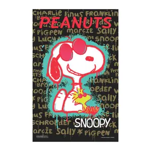 Peanuts - Snoopy & Woodstock Graffiti - 11x17 Poster