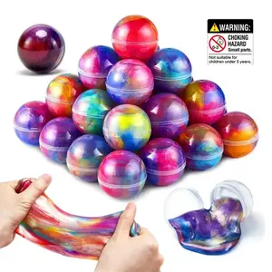 Uinle Baby Slime Party Favors, Stretchy Non-Sticky Galaxy Slime Balls, Stress Relief Safe Toy, Classroom Rewards, Best Kids Birthday Gift