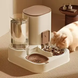 Pet 2-in-1 Cat Food & Water Dispenser, Automatic Feeder, Large Capacity, Easy to Clean, Pet Feeding Dispensers for Cat & Dog, Convenience for All Pets