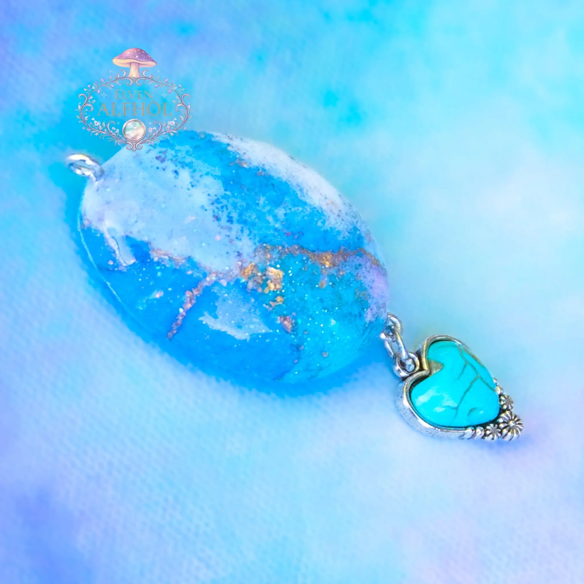Lunar Tide Relic | Handmade Fantasy Pendant Necklace | Ocean Magic