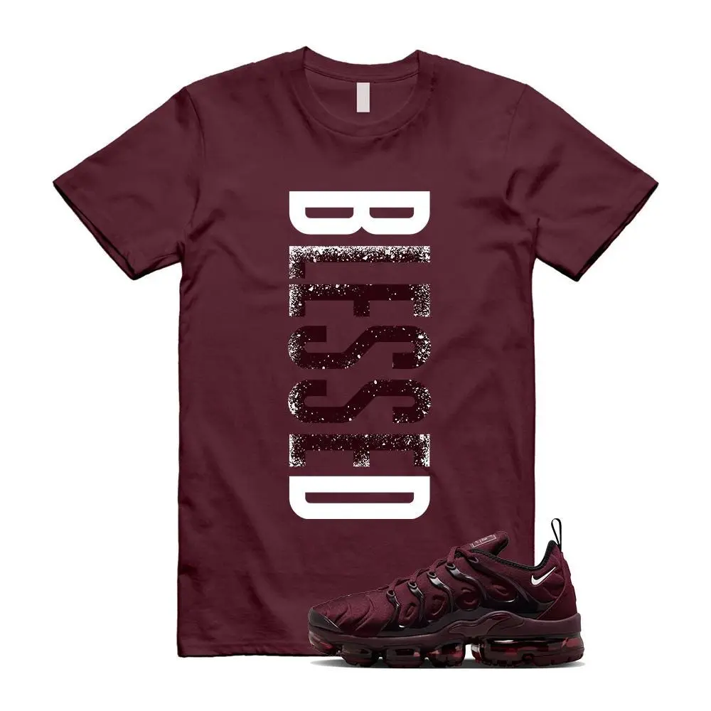 T-Shirt to Match Air VaporMax Plus Night Maroon, Matching Sneaker Tee, Shirt VERTBLS