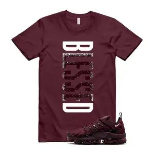 T-Shirt to Match Air VaporMax Plus Night Maroon, Matching Sneaker Tee, Shirt VERTBLS