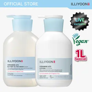 [NEW][Live Exclusive] Ceramide Ato 1L+ Body Duo | Family Size, Ato Lotion528ml + Body Wash500ml Duo for Dry Sensitive Skin