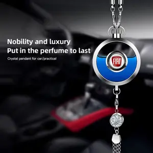 1Pcs Car Perfume Pendant Air Freshener Hanging Perfume Diffuser For FIAT Abarth Pulse Panda Tipo Strada 600 500X Mobi Doblo Fullback Freemont Toro Qubo Fiorino Aegea Punto
