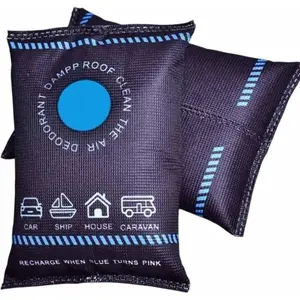 2 Packs of Dehumidifying Sachets, Reusable Moisture-absorbing Agent Sets, Silica Gel Dehumidifying and Drying Sachets, Suitable for Homes, Dormitory Wardrobes, Cars, Basements, and Campers.