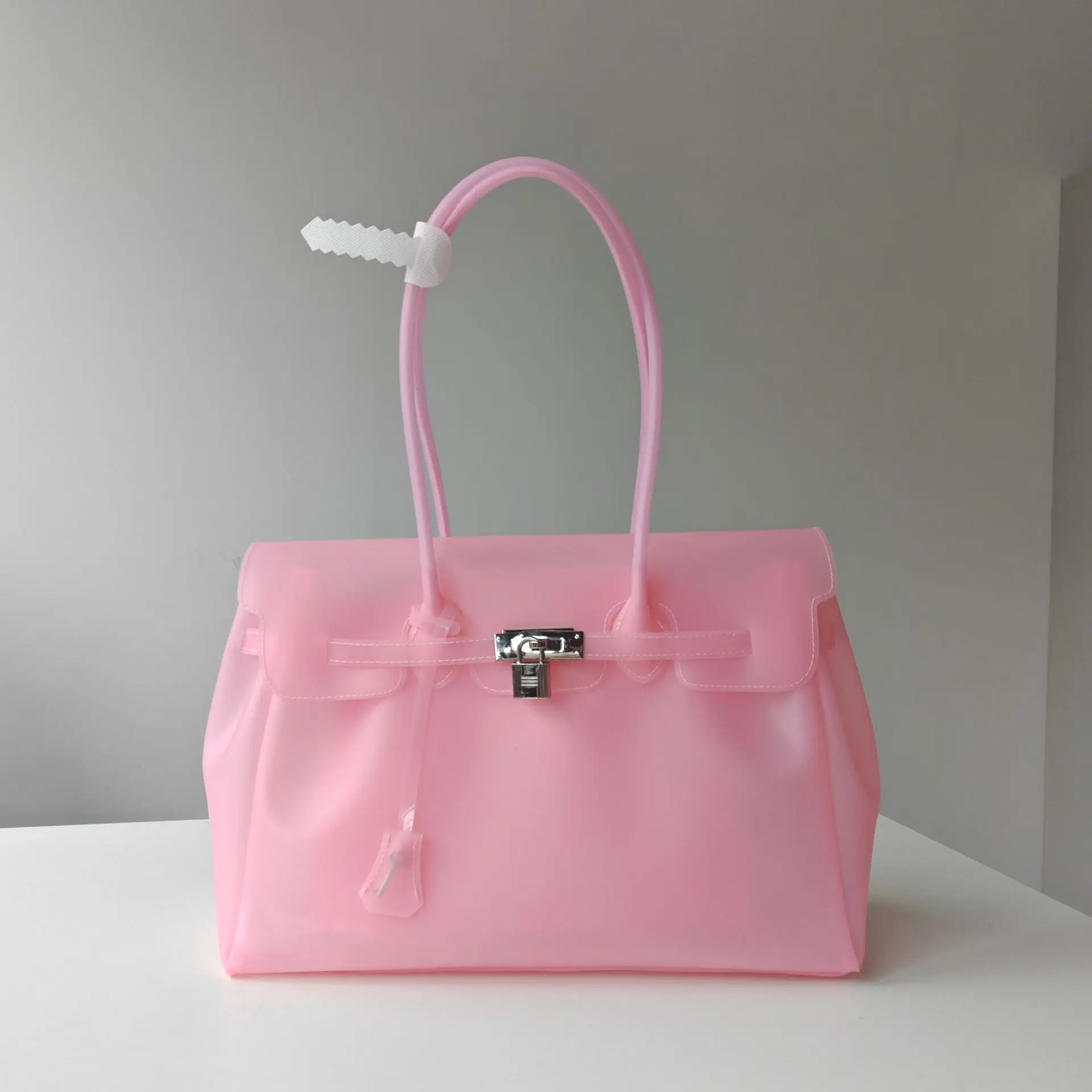 Transparent Jelly Shoulder Bag for Women, Summer TPU Handbag, Beach Tote Purse, Lightweight Crossbody Bag for Vacation & Daily Outfit