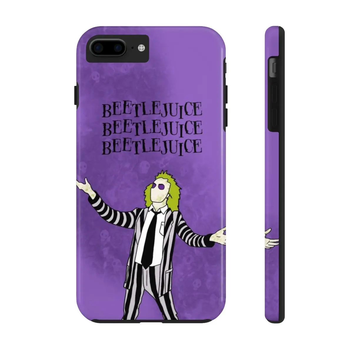 Beetlejuice purple Tough Phone Cases