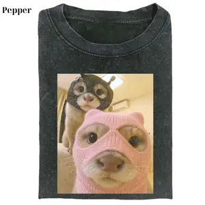 Vintage Cat Tshirt, Retro Funny Cats Wearing Dangerous Masks Graphic Tee, Cute Animal Shirts, Unisex Meme Cringe Funny Shirt, Menswear Womenswear Top Streetwear