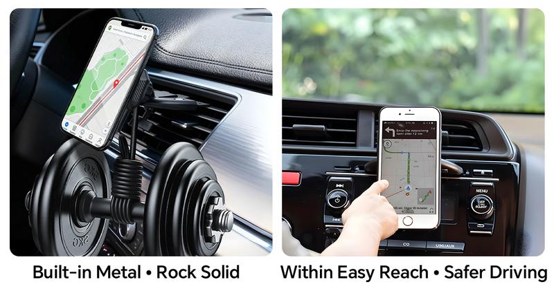 【PASLDA】 Magnetic CD Slot Car Mount for CarPlay Screens 7-inch Monitors & Phones High-Magnetism Anti-Shake Secure Mount with Anti-Slip Pads TikTokShopBlackFriday