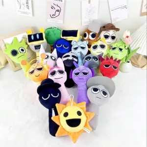 Cute Cartoon Plush Toy, 1 Count Colorful Stuffed Toy, Stuffed Animal, Emotional Expression Plushies, Ideal Birthday & Holiday Gift, Soft stuffed figure, Soft stuffed doll