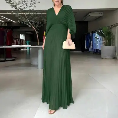 Delfi Collective Lourdes Strapless Pleated Drop Waist Maxi Dress - TikTok  Shop