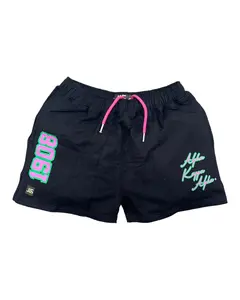 Alpha Kappa Alpha Black Graphic Shorts